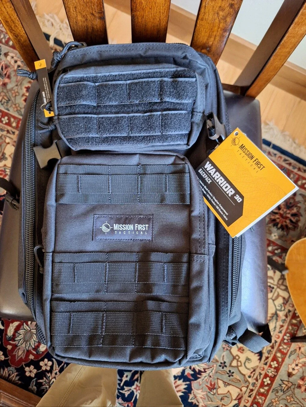 Mission First Tactical Warrior 30 Backpack Black - NEW WITH TAGS (NWT)